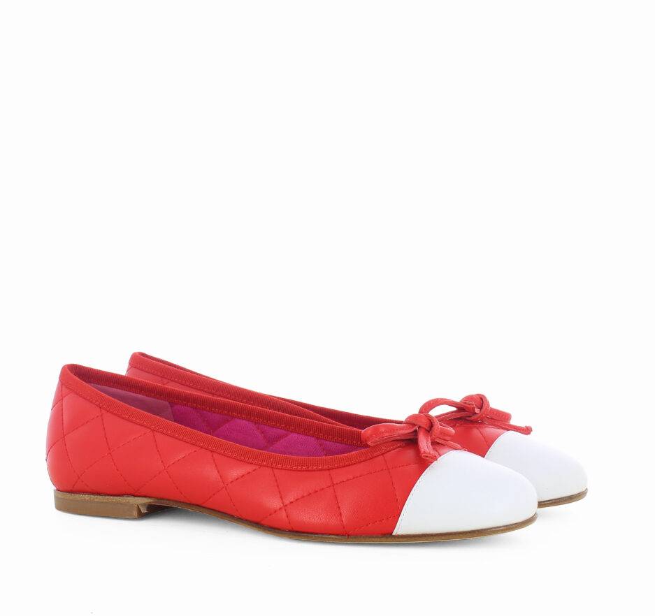 Le Babe BALLERINE IN NAPPA ROSSA In Linea