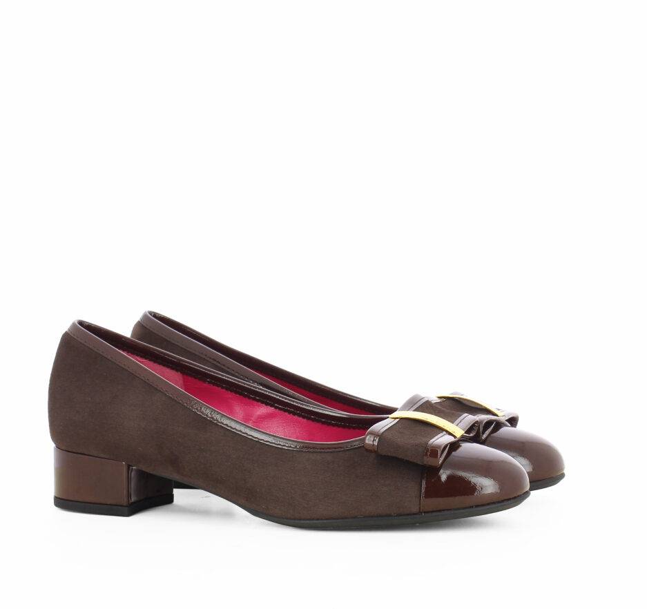 Le Babe BALLERINE IN VELOUR TESTA DI MORO In Vendita