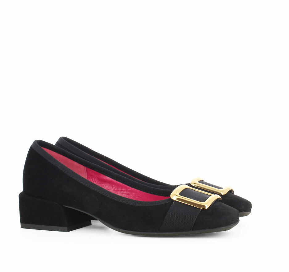 Le Babe BALLERINE IN VELOUR NERO Spedizione Gratuita