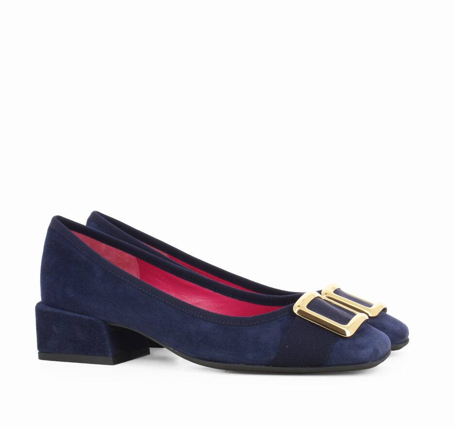 Le Babe BALLERINE IN VELOUR BLU Pezzi Unici