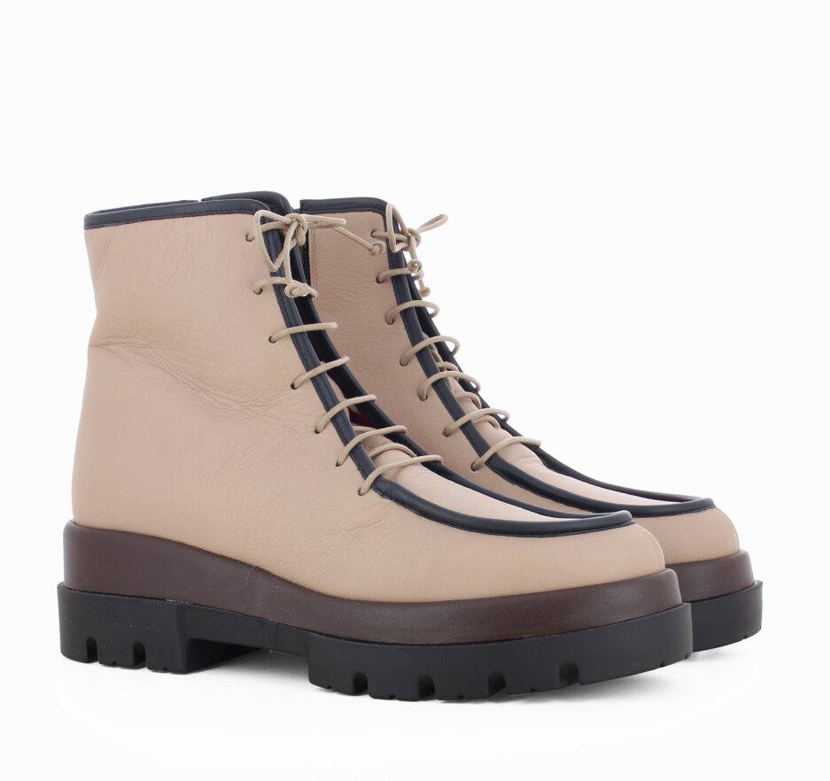 Le Babe BOOTS IN VITELLO SAND Offerta