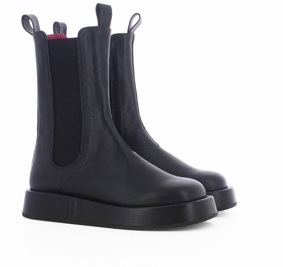 Le Babe BOOTS IN NAPPA NERA Saldi