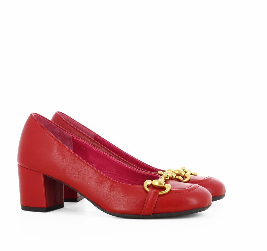 Le Babe DECOLLETE’ IN NAPPA ROSSA Vendite Flash