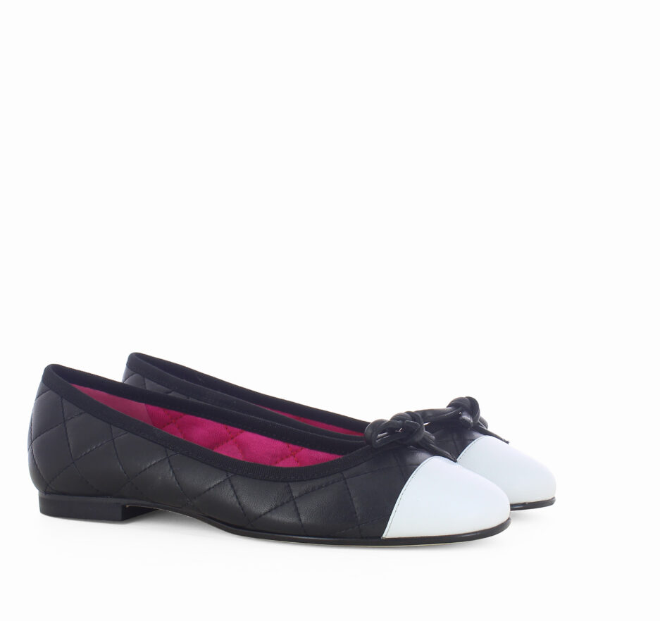 Le Babe BALLERINE IN NAPPA NERA Negozio