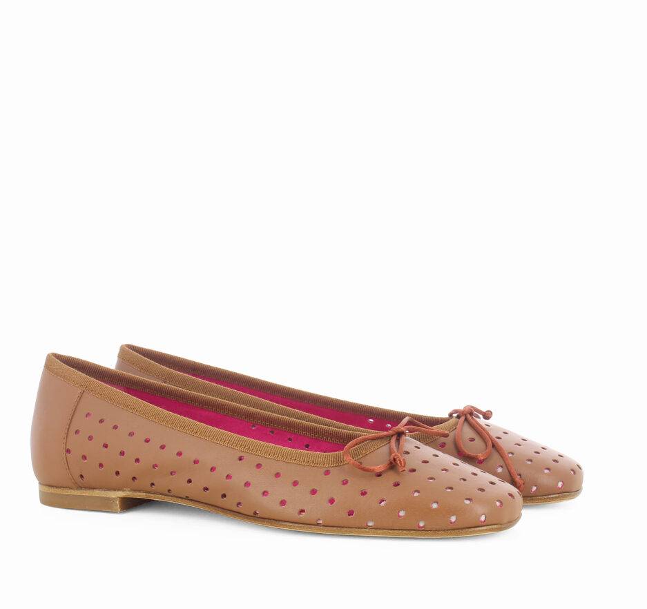 Le Babe BALLERINE IN NAPPA CUOIO Nuova