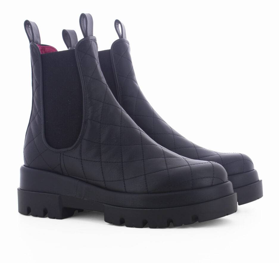 Le Babe TRONCHETTI IN VITELLO NERO Promozione