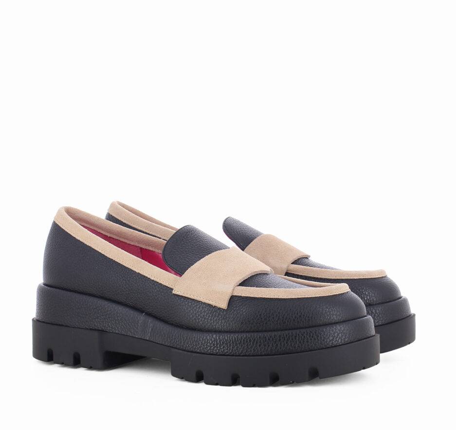 Le Babe MOCASSINI IN DOLLARINO NERO Online