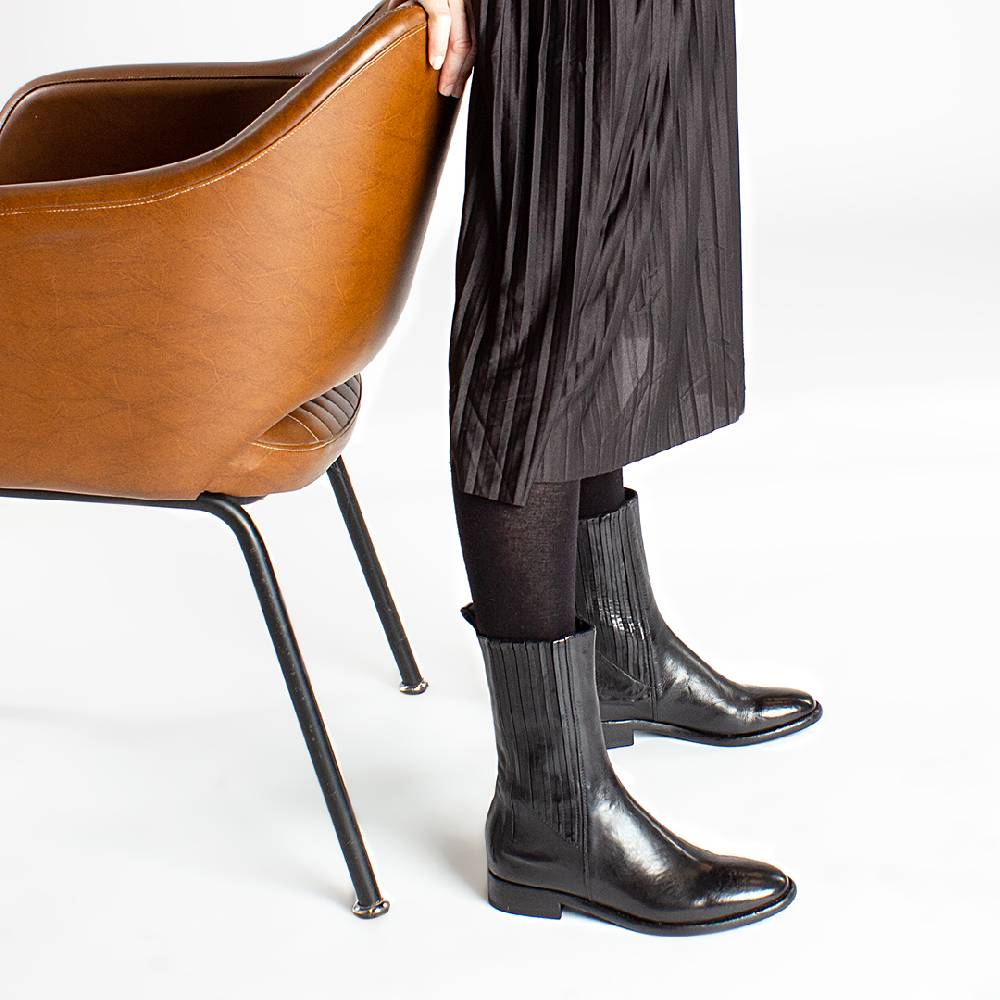 King Tartufoli ELASTIC BOOT BLK CAV Moda