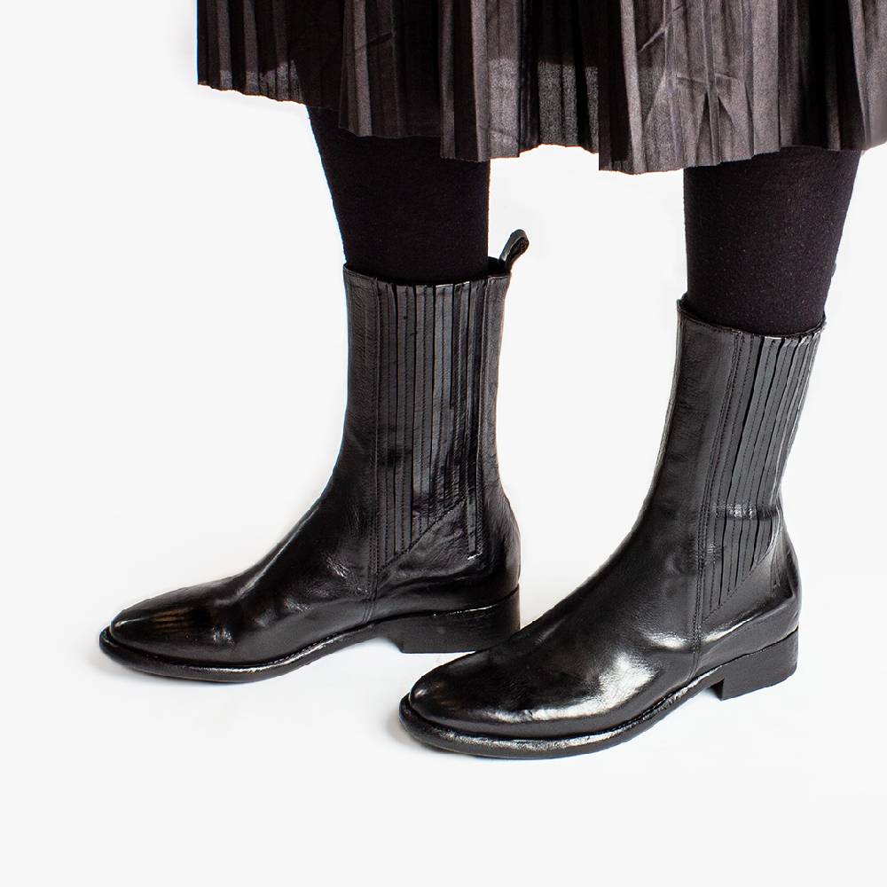 King Tartufoli ELASTIC BOOT BLK CAV Moda