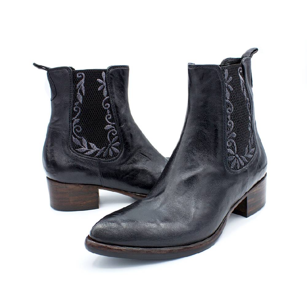 King Tartufoli EMBROIDERED ANKLE BOOT Offerta