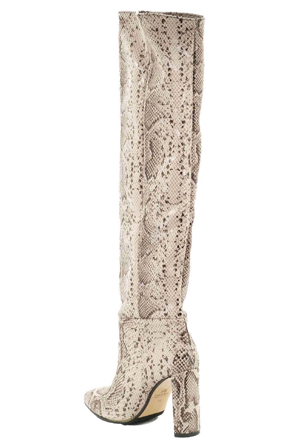 L'ARIANNA Stivali donna a tubo in tessuto elasticizzato grigio stampa grigia Vendite Flash