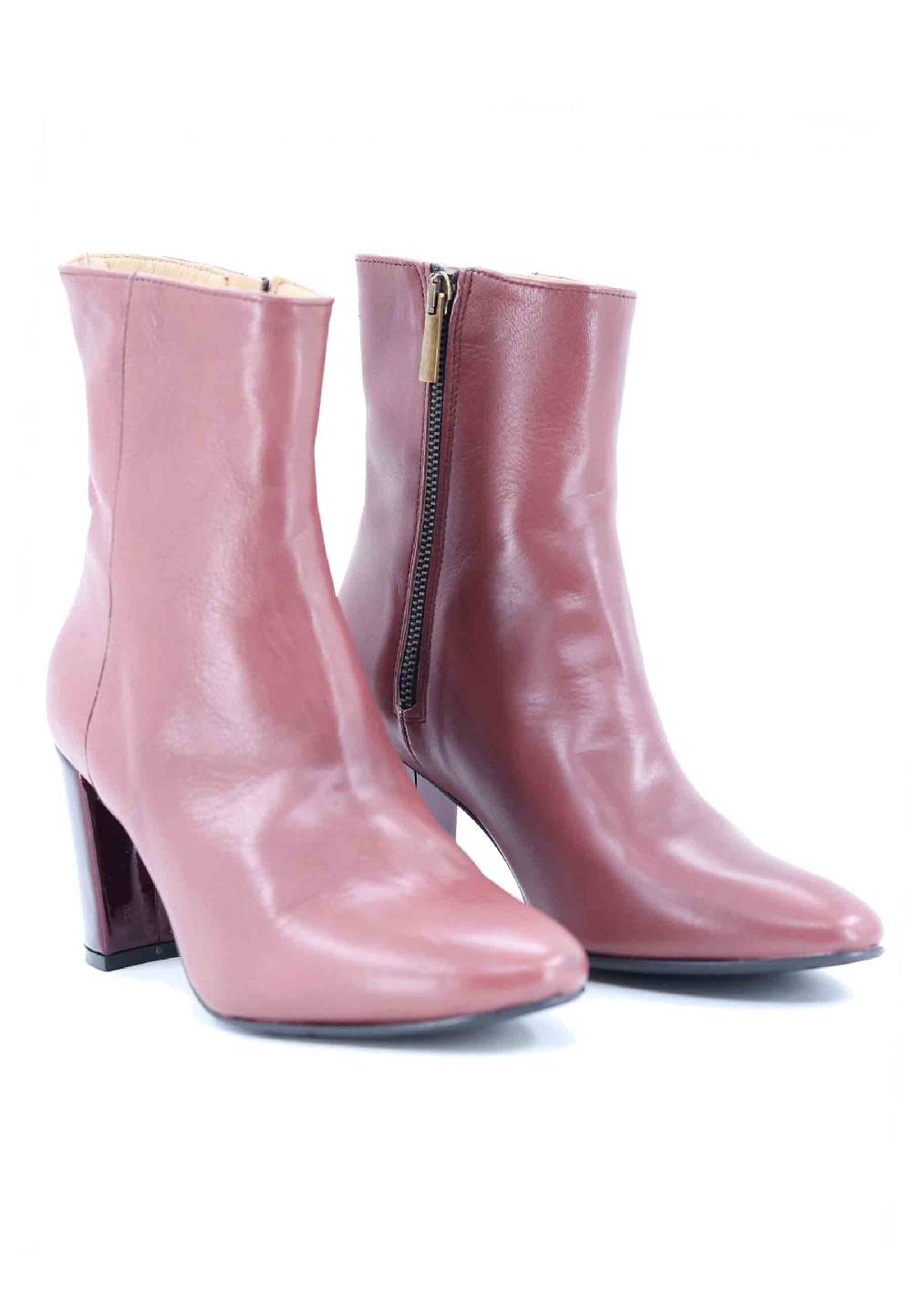 L'ARIANNA Stivaletti tr1692/g da donna in pelle laminta rosa antico Negozio
