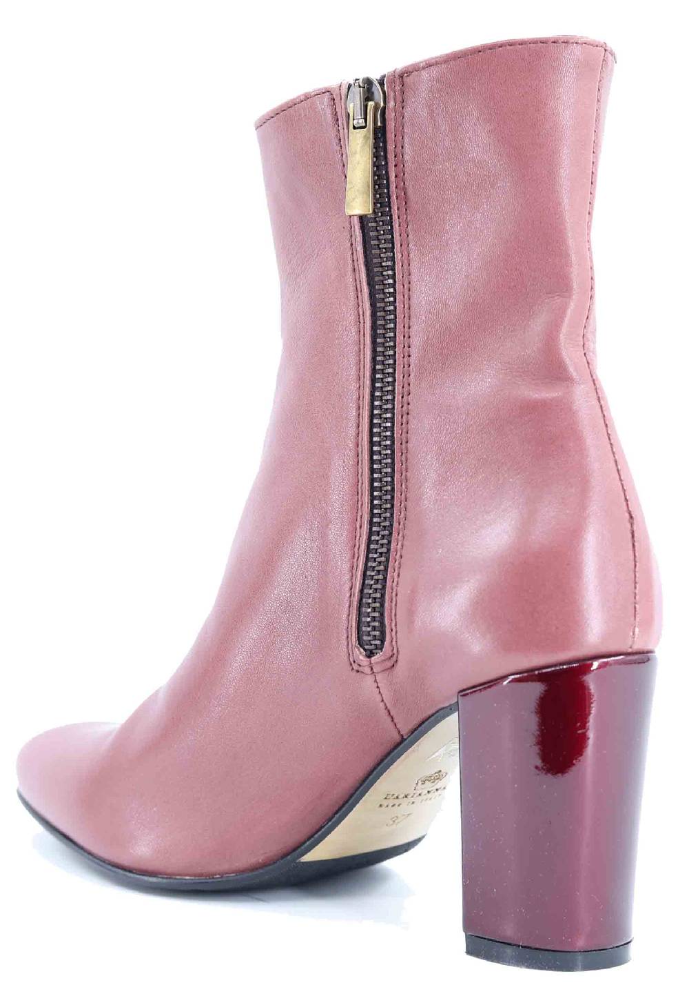 L'ARIANNA Stivaletti tr1692/g da donna in pelle laminta rosa antico Negozio
