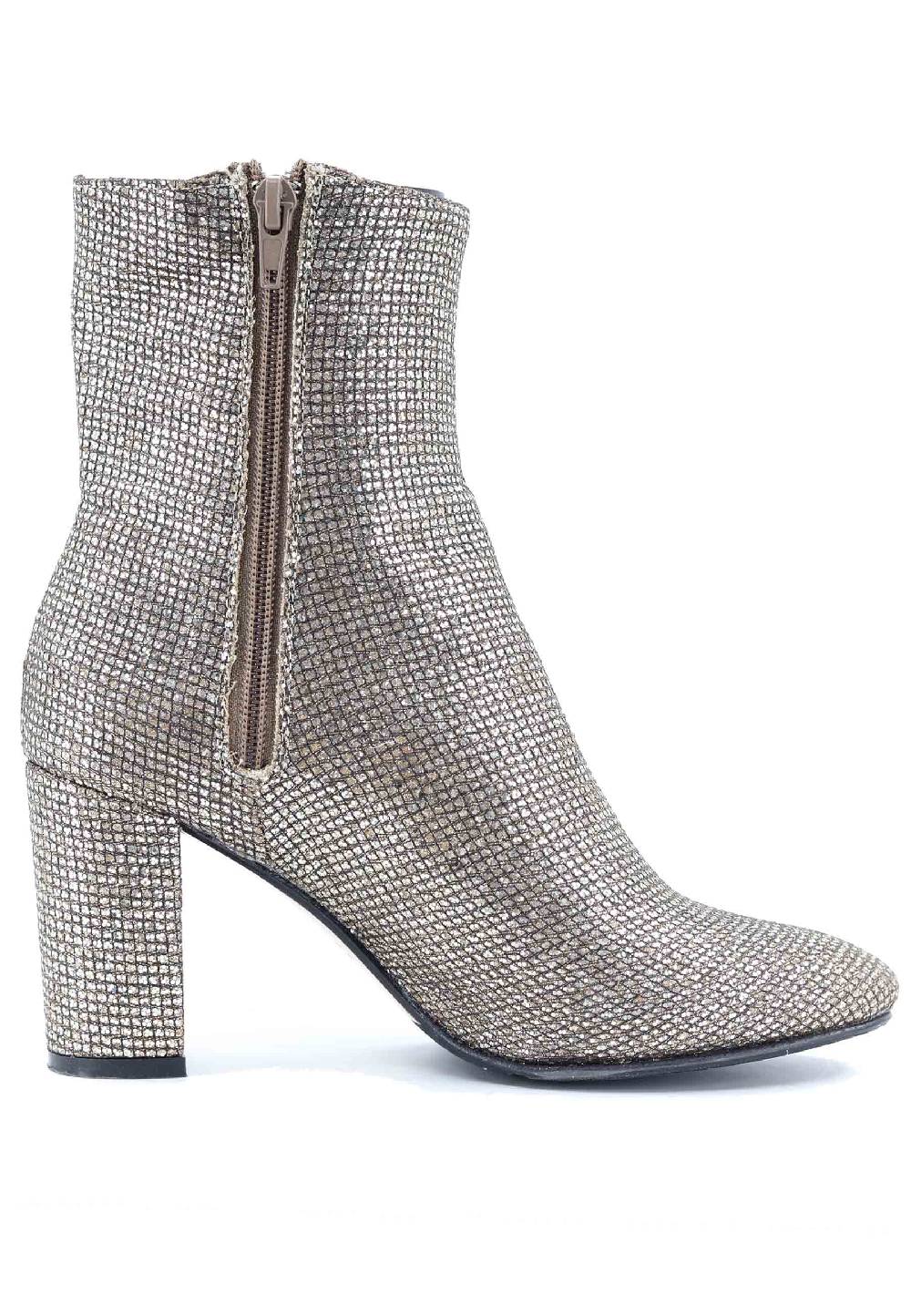 L'ARIANNA Stivaletti tr1692/g da donna in tessuto moon oro In Saldo