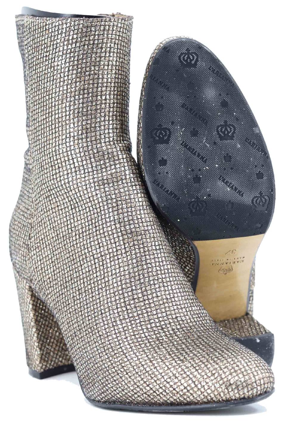 L'ARIANNA Stivaletti tr1692/g da donna in tessuto moon oro In Saldo