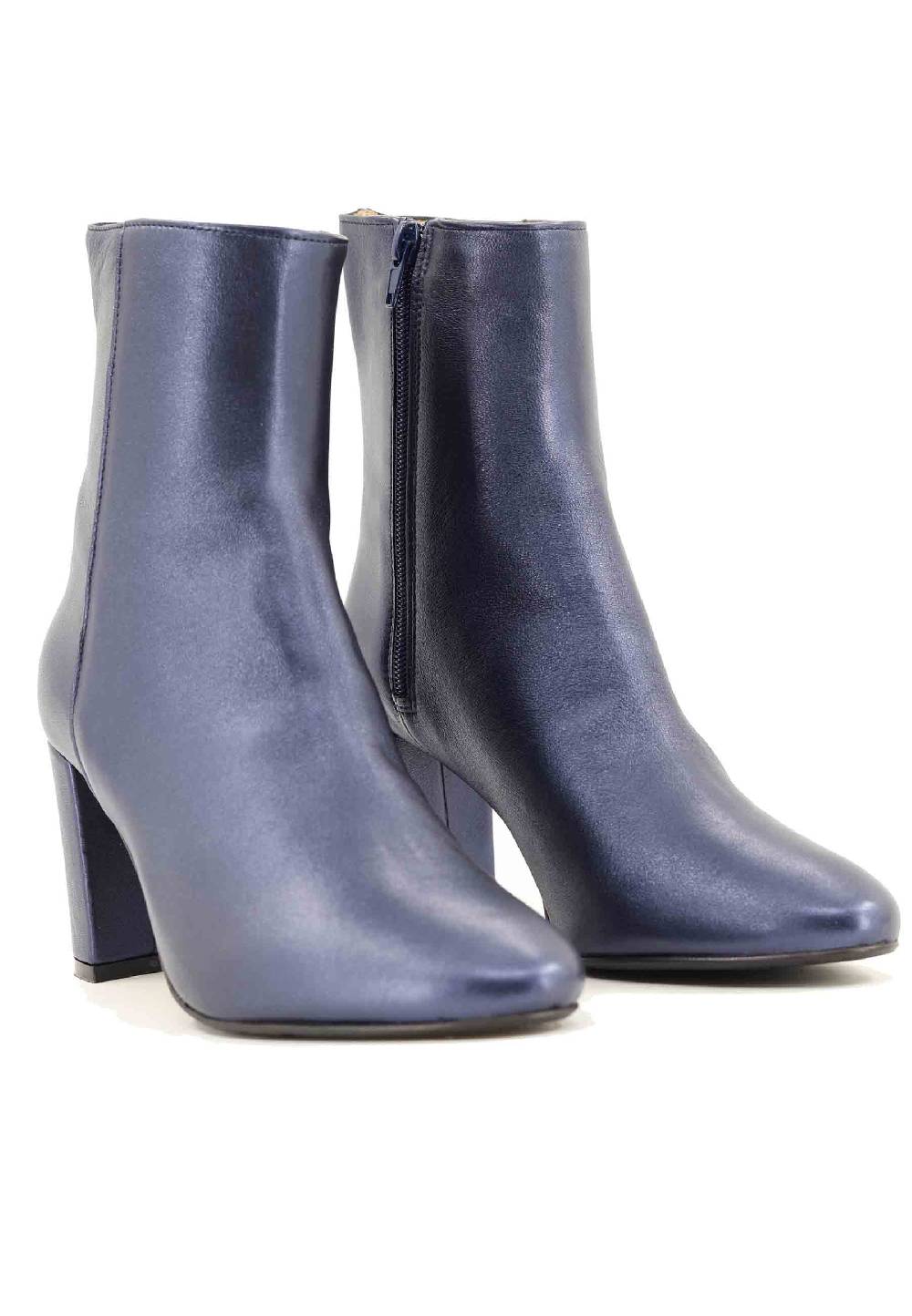L'ARIANNA Stivaletti TR1692/G in pelle blu Nuova