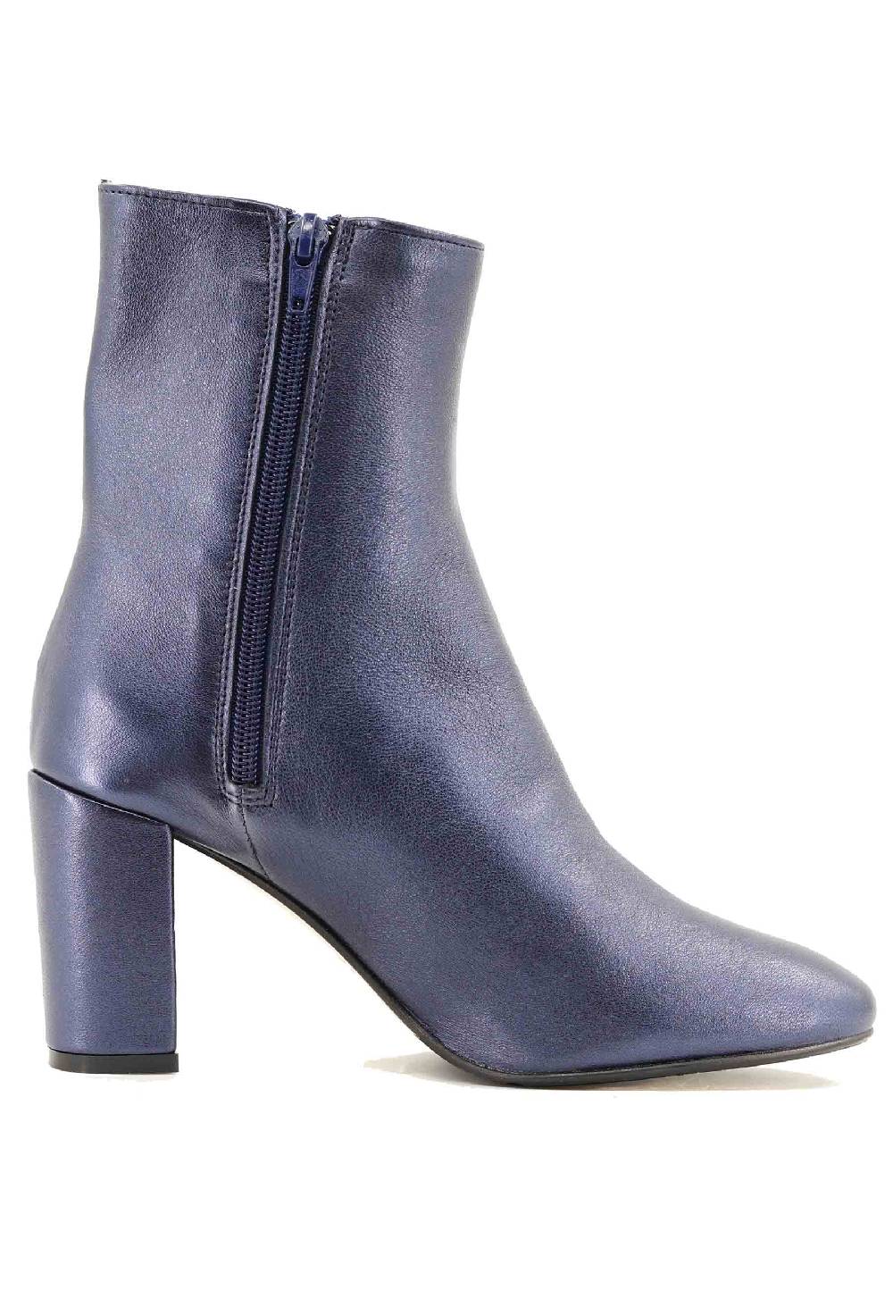 L'ARIANNA Stivaletti TR1692/G in pelle blu Nuova