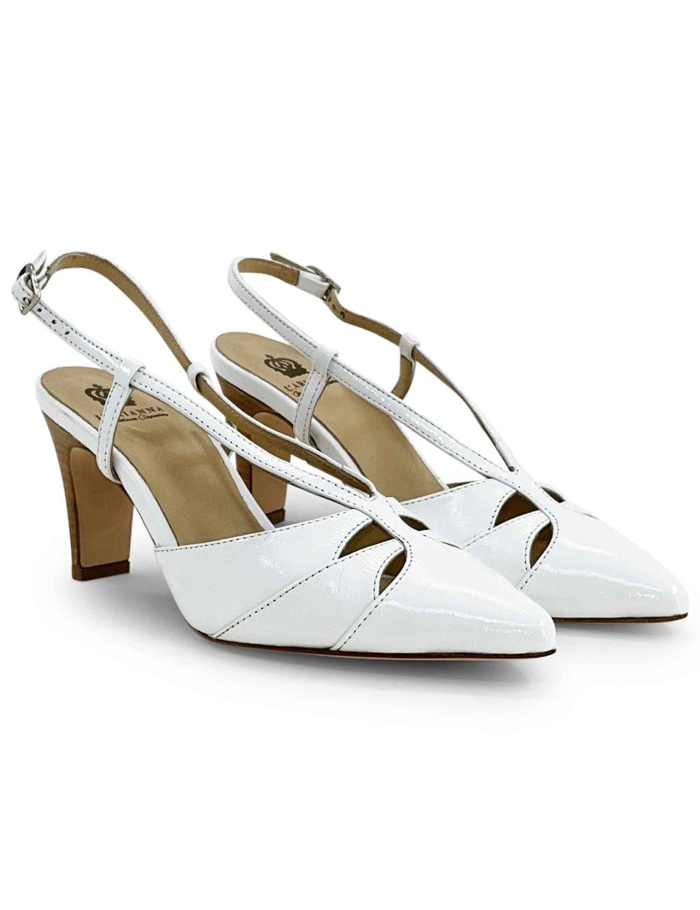 L'ARIANNA Decollete ch1758/c da donna in pelle lux bianco l'arianna Negozio online di fabbrica