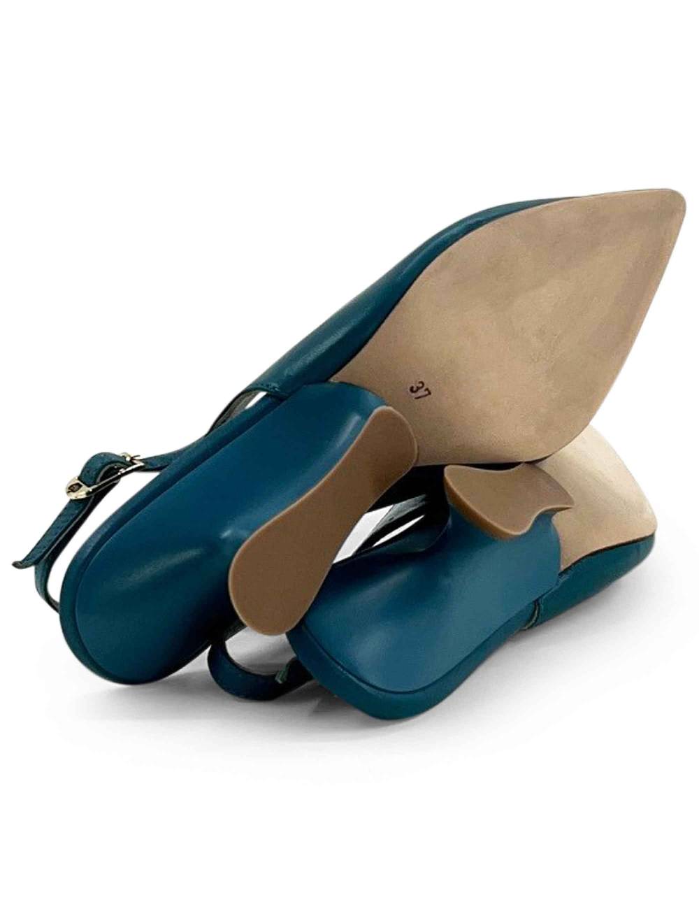 L'ARIANNA decollete ch1754/z slingback color ARCADIA con tacco a zeppa l'arianna Grande vendita