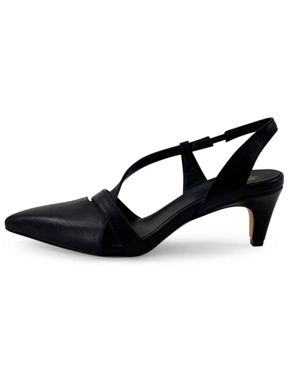 L'ARIANNA Decollete CH1721 da donna in pelle color nero Fornitura limitata