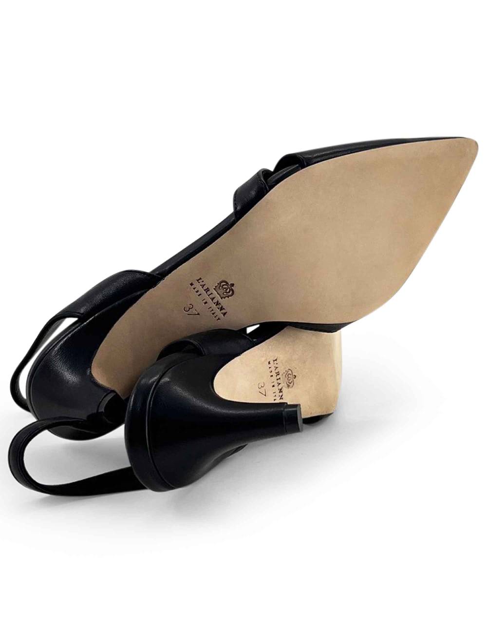 L'ARIANNA Decollete CH1721 da donna in pelle color nero Fornitura limitata
