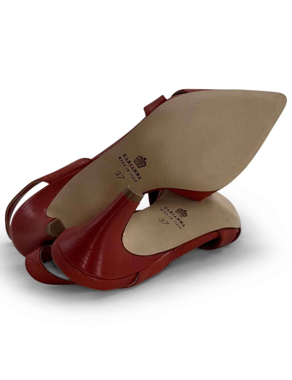 L'ARIANNA Decollete CH1721 da donna in pelle color lobster Offerta esclusiva