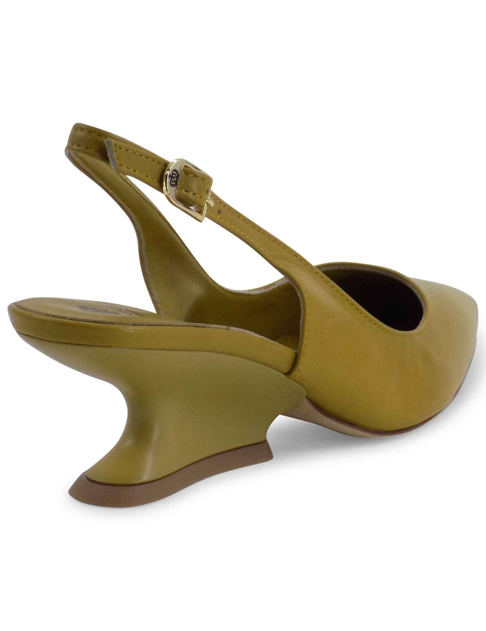 L'ARIANNA decollete ch1754/z slingback color cedro con tacco a zeppa l'arianna Cyber Monday