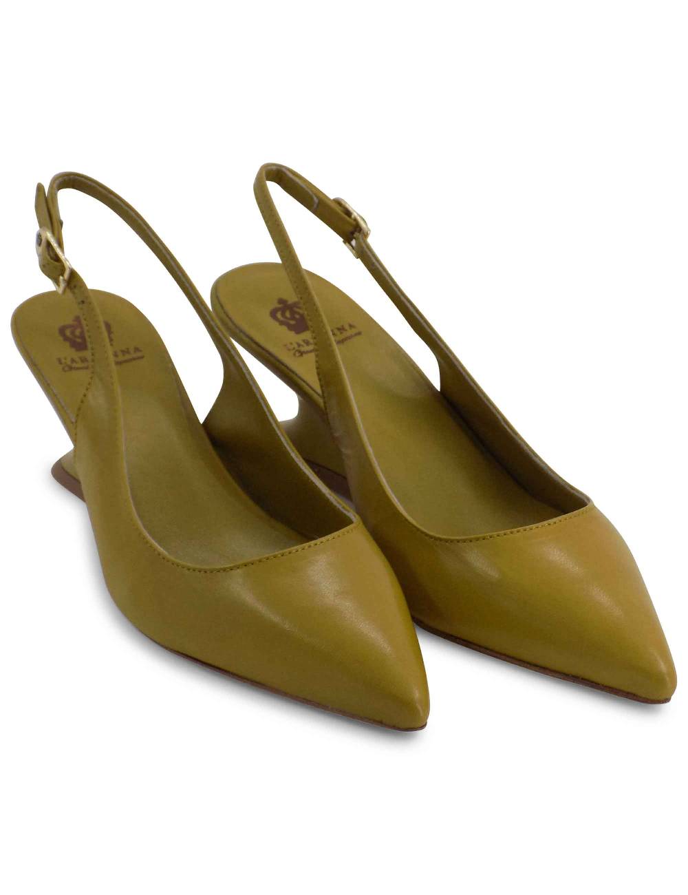 L'ARIANNA decollete ch1754/z slingback color cedro con tacco a zeppa l'arianna Cyber Monday