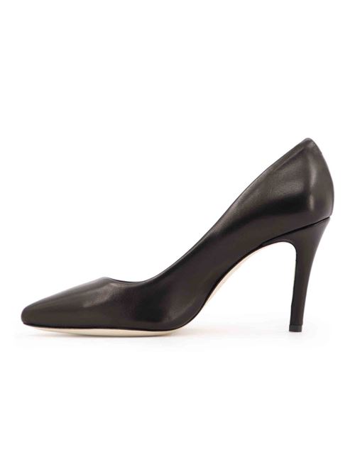 L'ARIANNA Decollete DE1002 da donna in pelle nero con tacco alto Grandi sconti