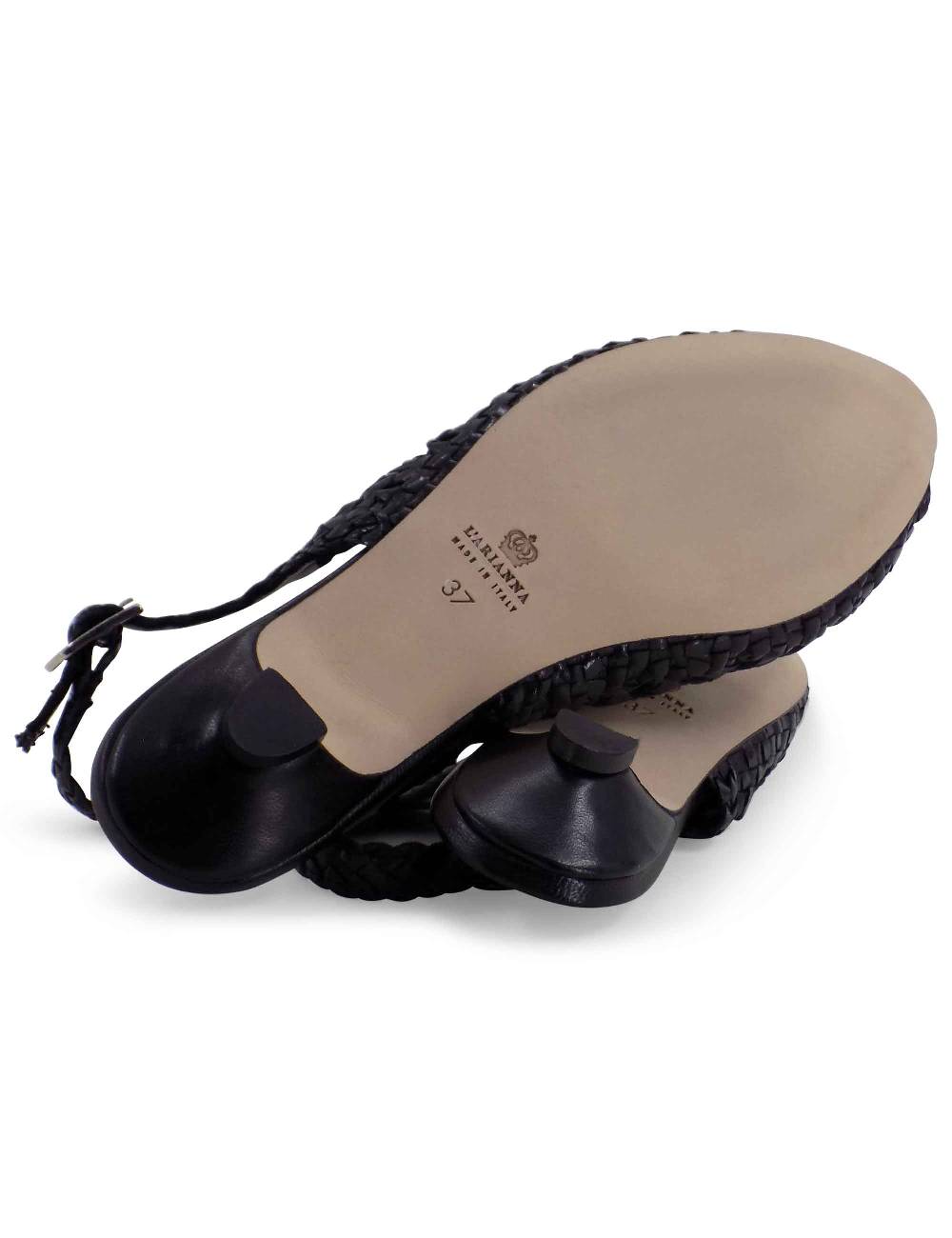 L'ARIANNA BALLERINA SP1770/RT IN PELLE INTRECCIATA NERA Discount Store per i nuovi prodotti