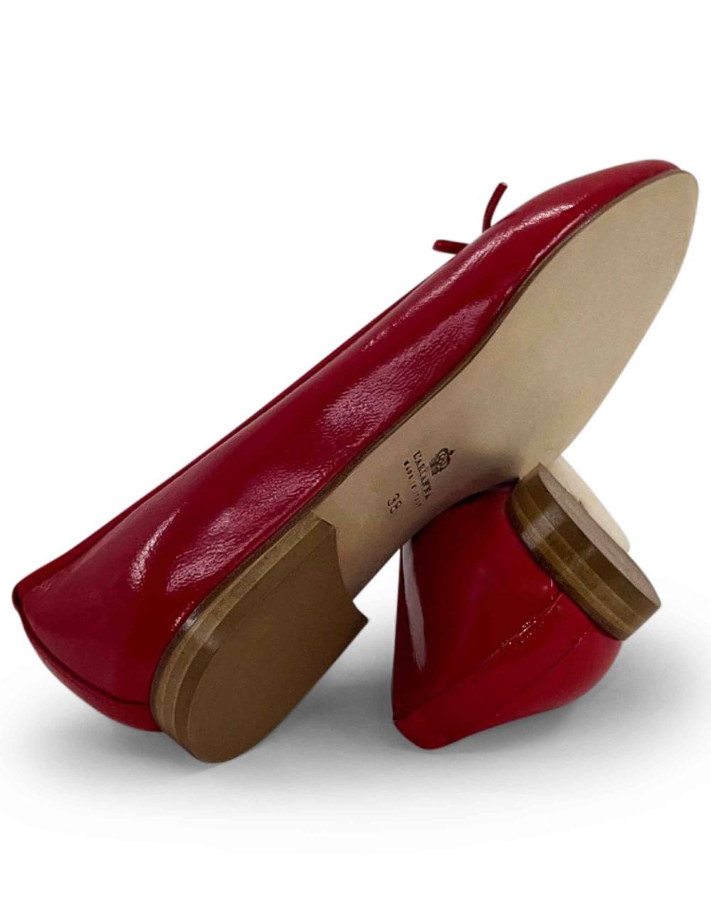L'ARIANNA ballerina bl1705 in pelle lux rosso Solo un giorno rimasto