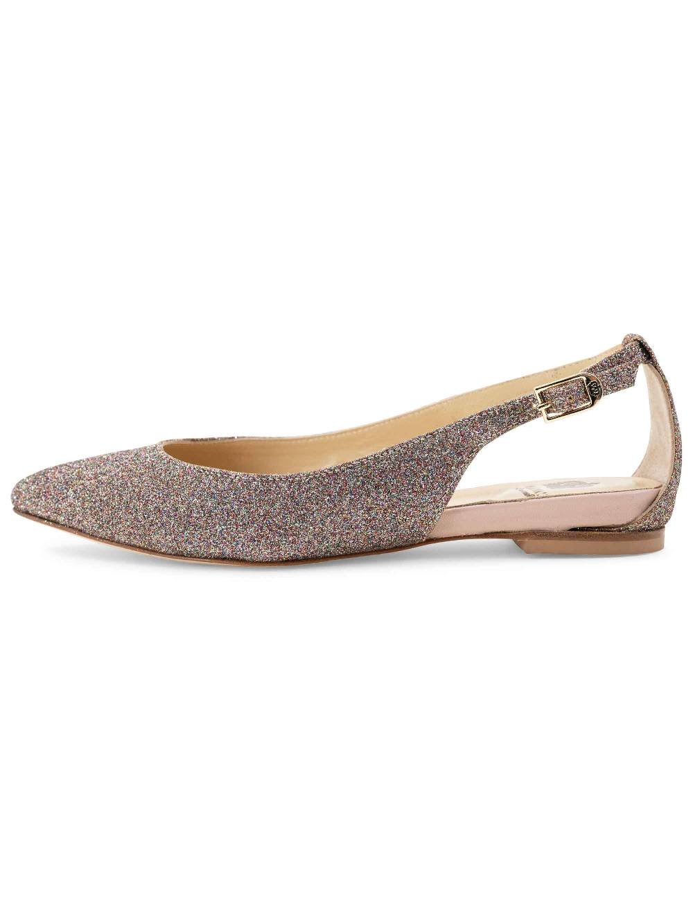 L'ARIANNA BALLERINE BL1599 DA DONNA IN tessuto luxury multicolor CON TACCO BASSO L'ARIANNA 50% di sconto con spedizione gratuita