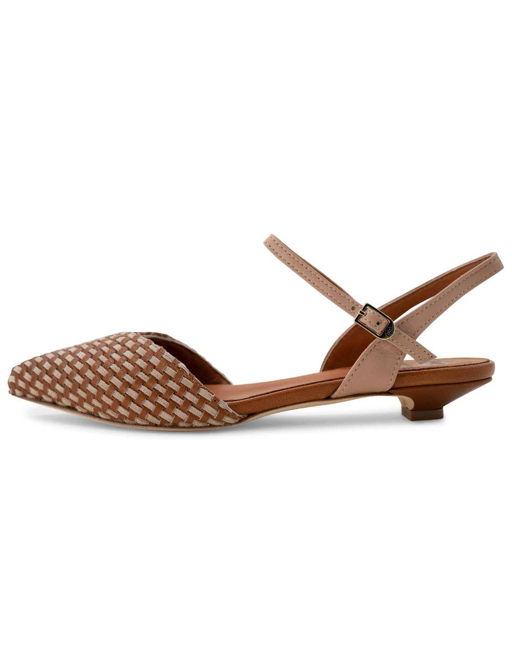 L'ARIANNA Ballerine BL1488/rt da donna in cuoio e nude con cinturino alla caviglia L'Arianna Black Friday Prezzi