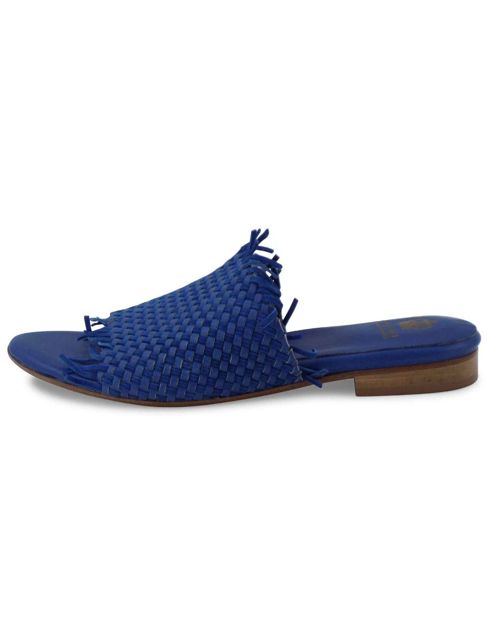 L'ARIANNA Sandali CB1259 bassi donna in pelle intrecciata OCEANO Negozi Online