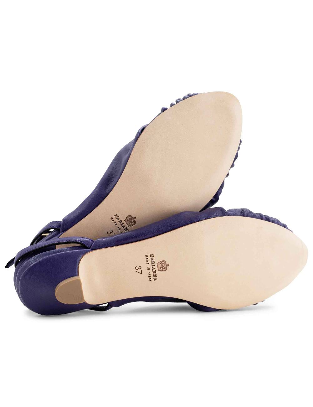L'ARIANNA sandalo sp1596 da donna in pelle color viola plissè e cintuirno alla caviglia Shopping Online