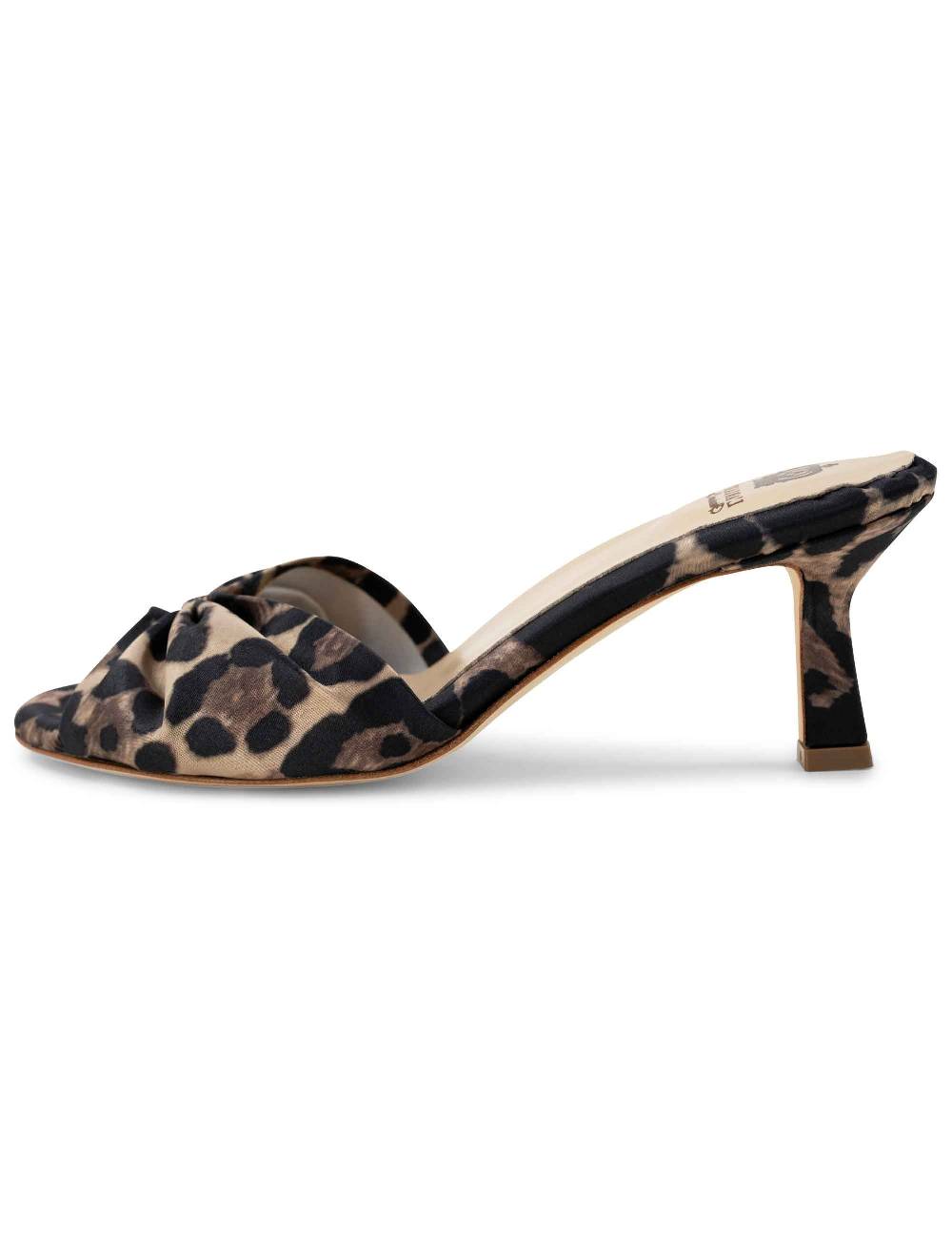 L'ARIANNA Sandali ds1649/rt donna inraso animalier color nero con tacco basso Presa