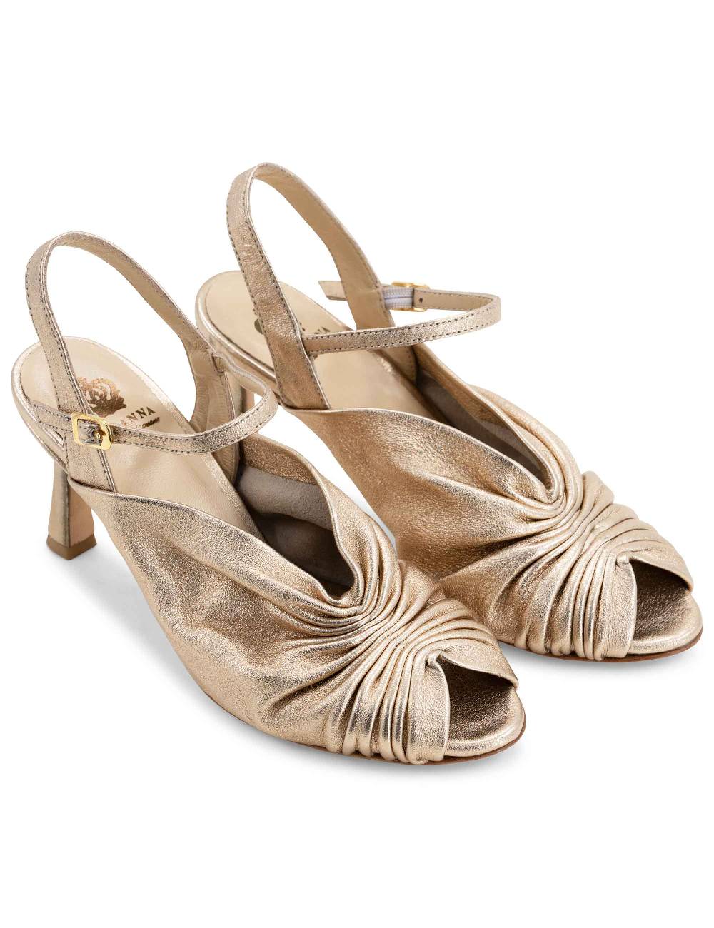 L'ARIANNA Sandali ds1535/rt donna in pelle nude con suola in cuoio Economico