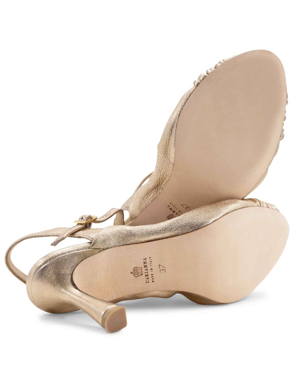 L'ARIANNA Sandali ds1535/rt donna in pelle nude con suola in cuoio Economico
