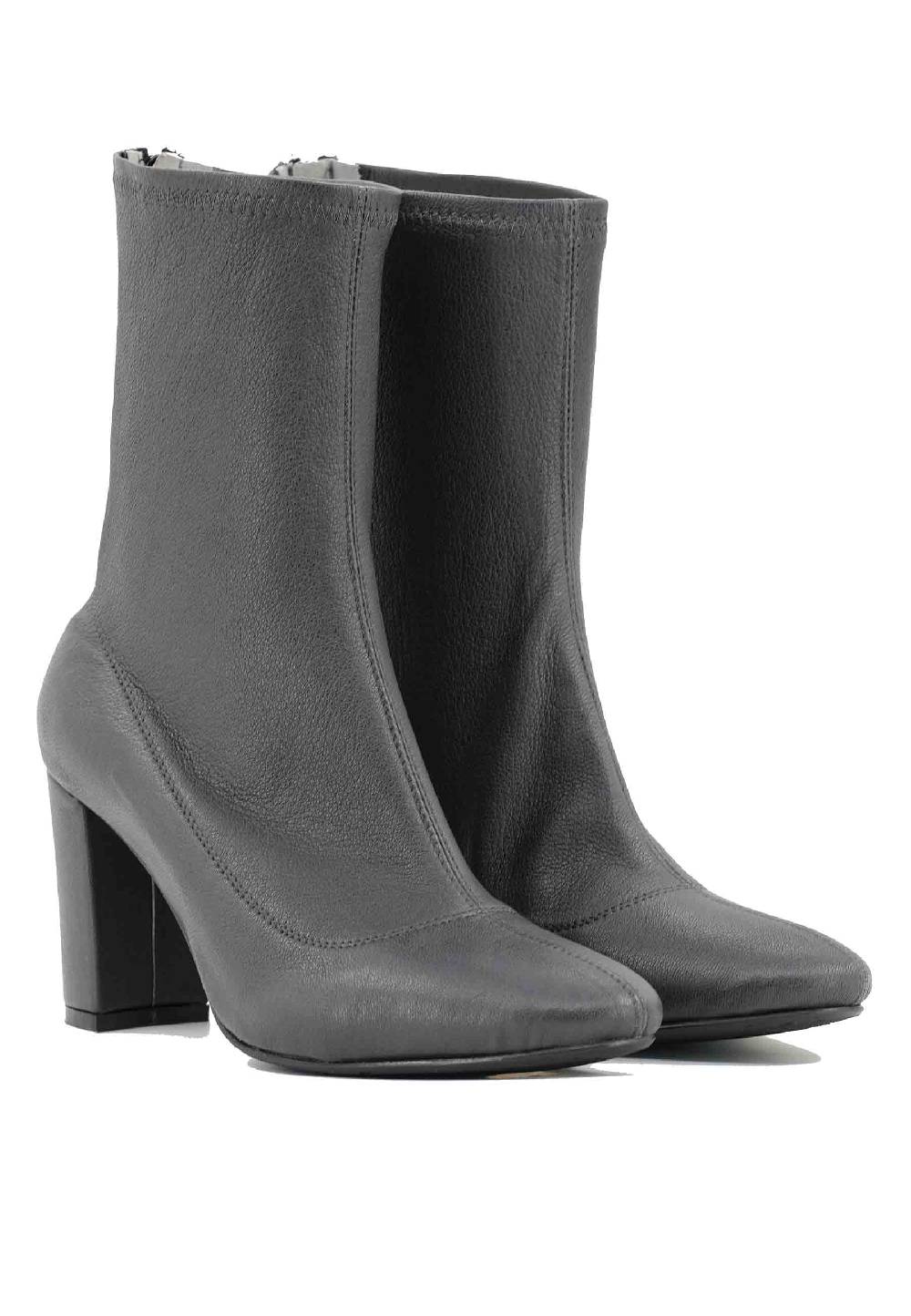 L'ARIANNA Stivaletti EL3002 in elasticizzato grigio con tacco alto Online Outlet