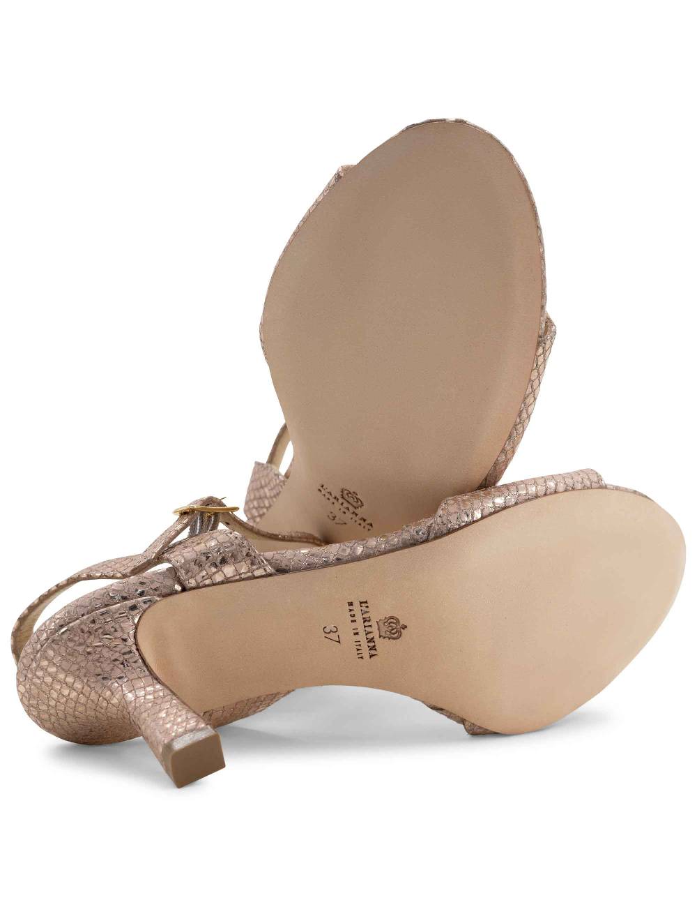 L'ARIANNA sandali ds1510/rt in tessuto stampato laminato nude l'arianna Ritorno libero