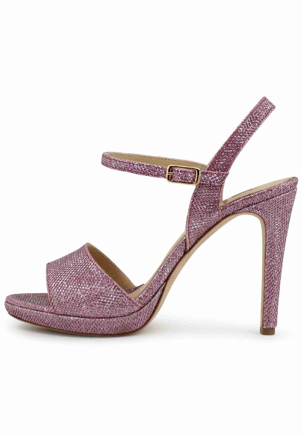 L'ARIANNA Sandali DS7055 donna in glitter rosa con tacco alto a spillo Fino al 50% di sconto
