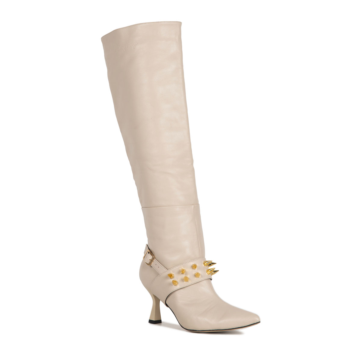 Le Dangerouge Meg Beige Studs Fino Al -60%