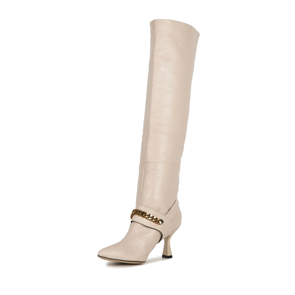 Le Dangerouge Meg Beige Chain Shopping Online