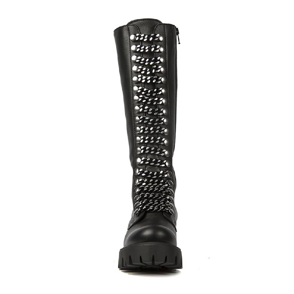 Le Dangerouge Irina Tall Black Spec Chain Economico