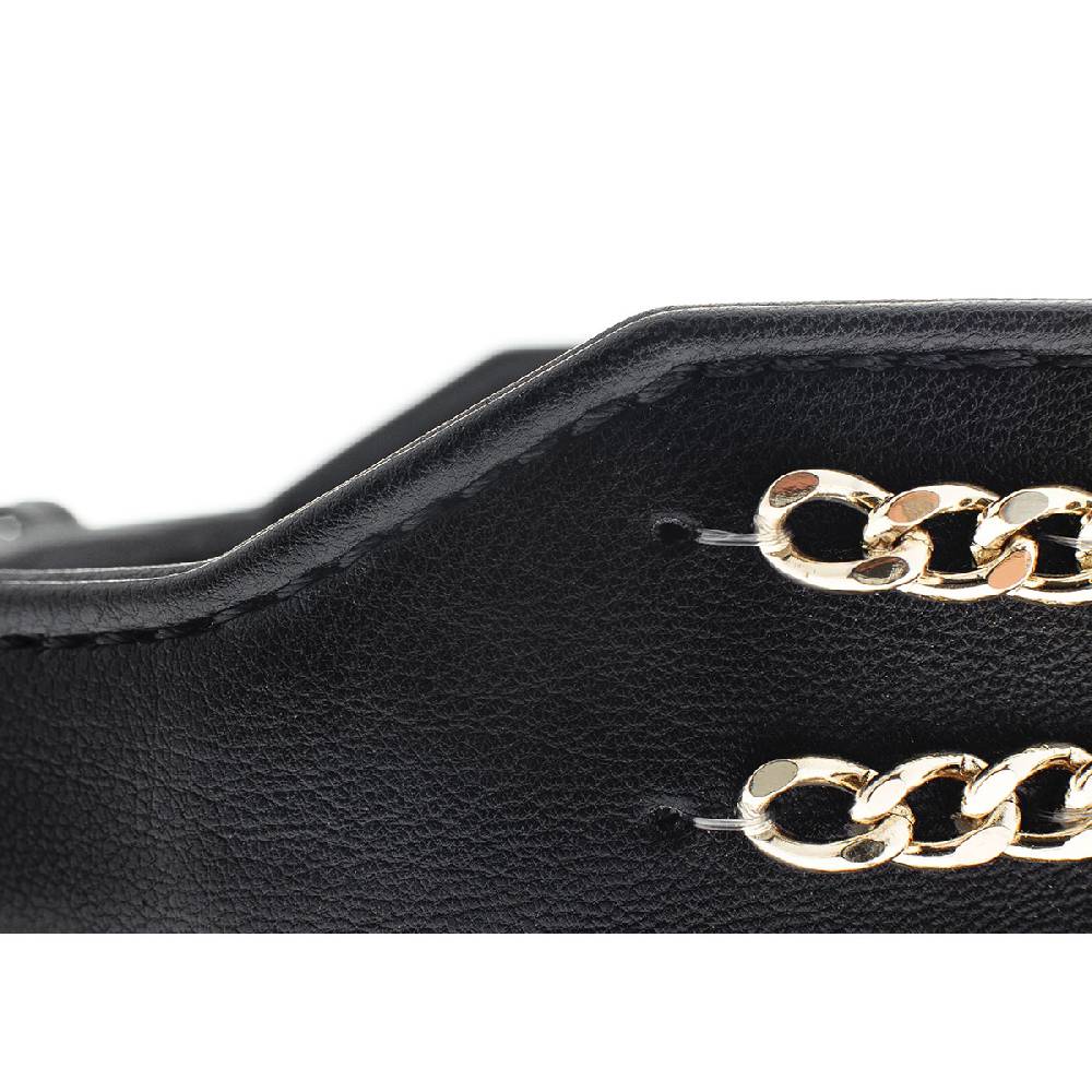 Le Dangerouge Big dog collar black Italy