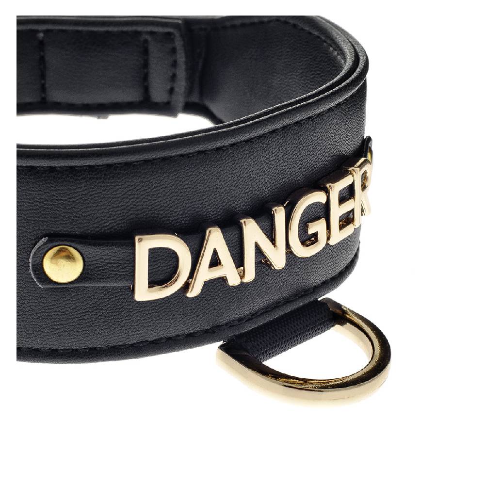 Le Dangerouge Danger big dog collar In Linea