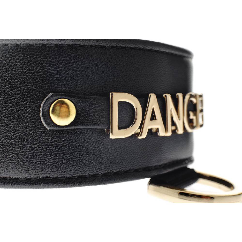 Le Dangerouge Danger big dog collar In Linea