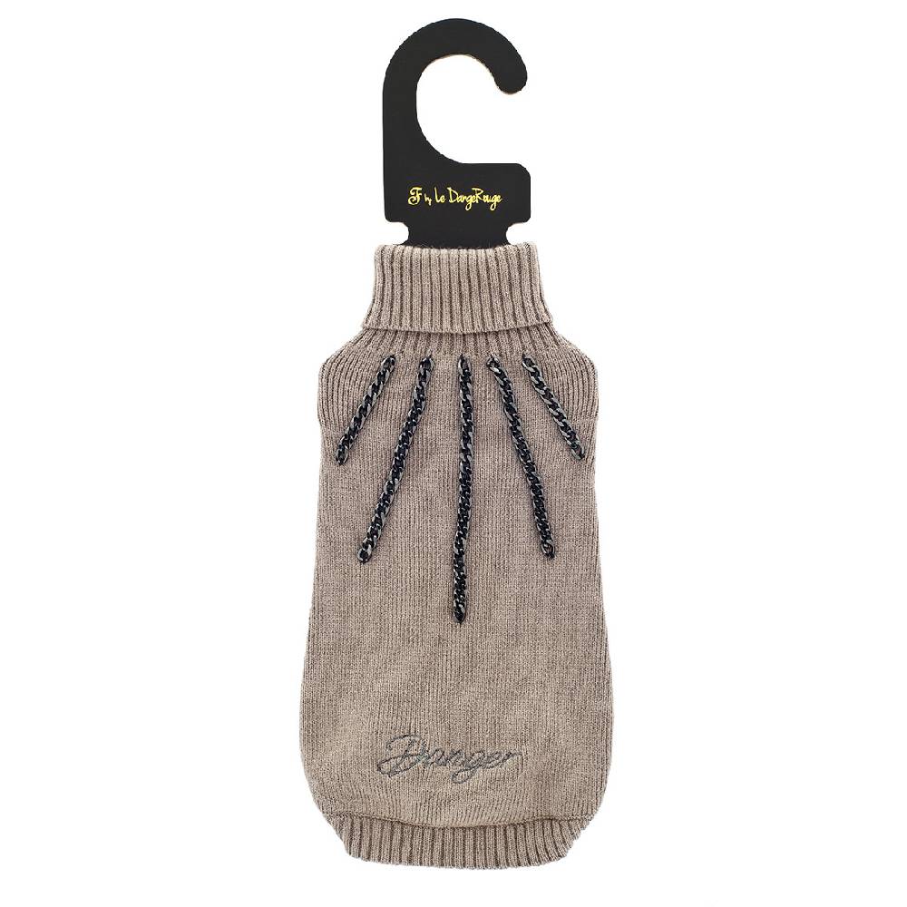 Le Dangerouge Danger sweater beige Qualità