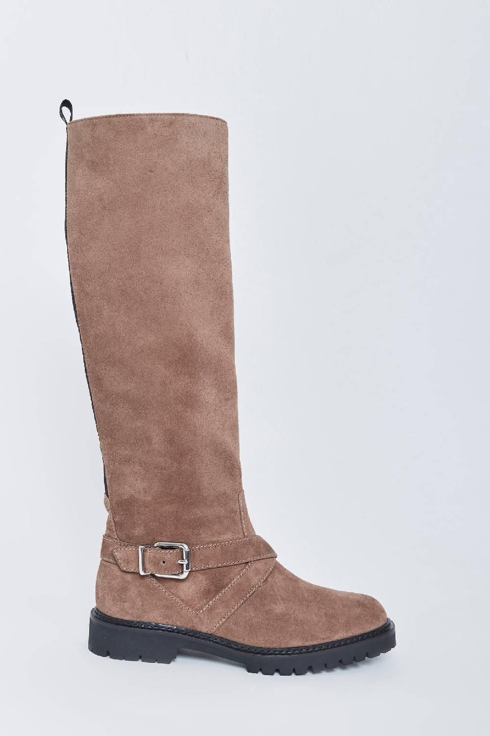 ﻿Kalliste K35 BIKER BOOTS VELOUR FANGO