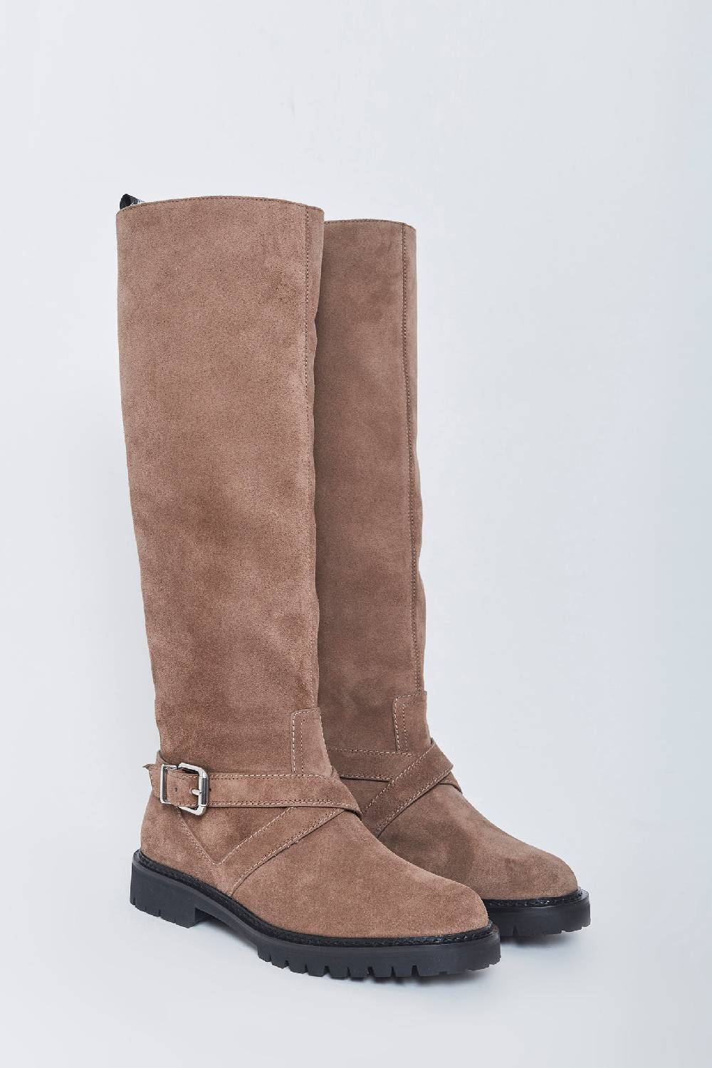 ﻿Kalliste K35 BIKER BOOTS VELOUR FANGO Offerte